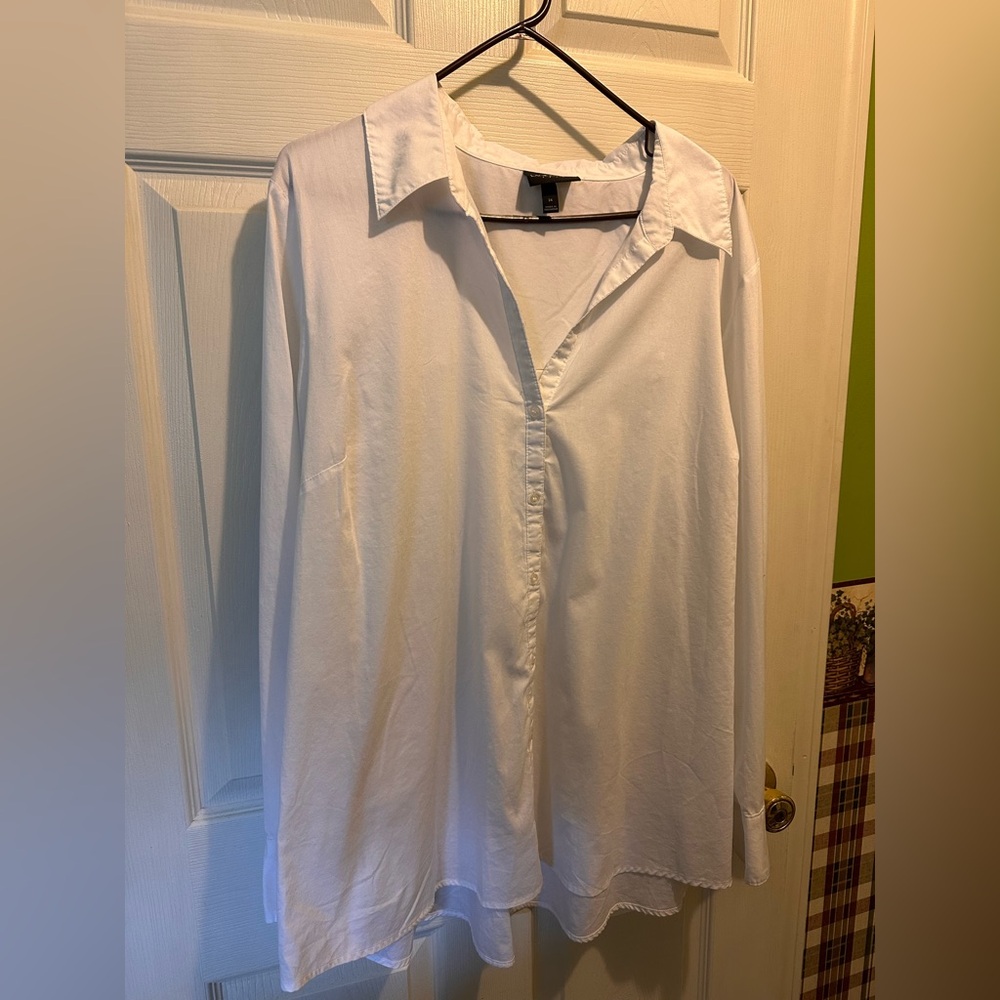 Lane Bryant White Dress Shirt for Women, Size 24